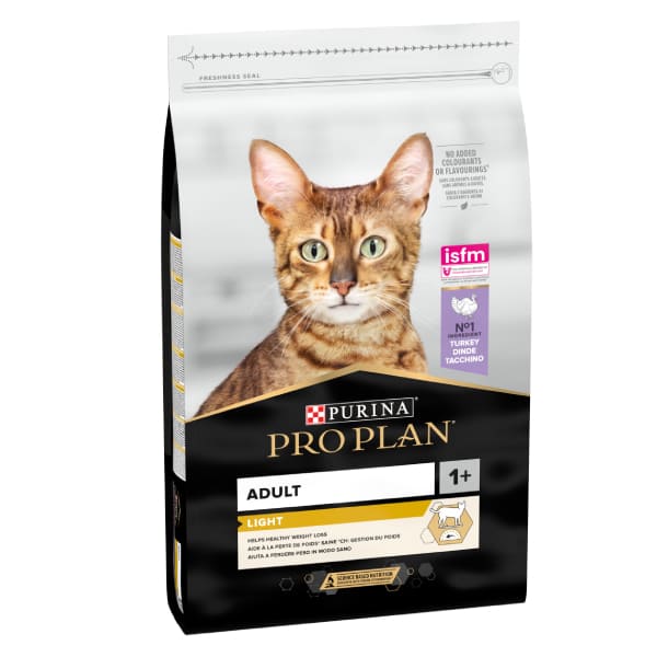 Pro Plan Light Turkey kaķu barība svara kontrolei ar tītaru 10 kg